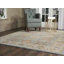 Tapis oriental bleu clair en laine touffeté à la main Chaim-29473154