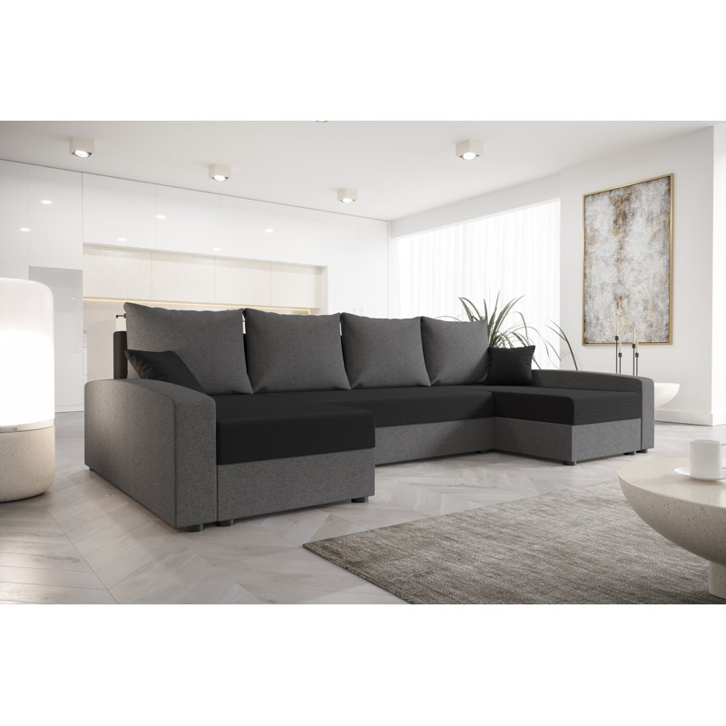 Baileyrae 4 Seater Corner Sofa , Gray/Dark gray - Sawana14/Sawana05