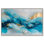 Art mural abstrait éthéré sur toile bleue et dorée par Art Remedy