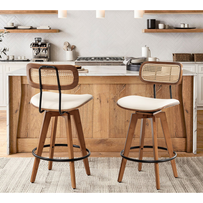 Tabouret de bar et de comptoir Sirine, Beige