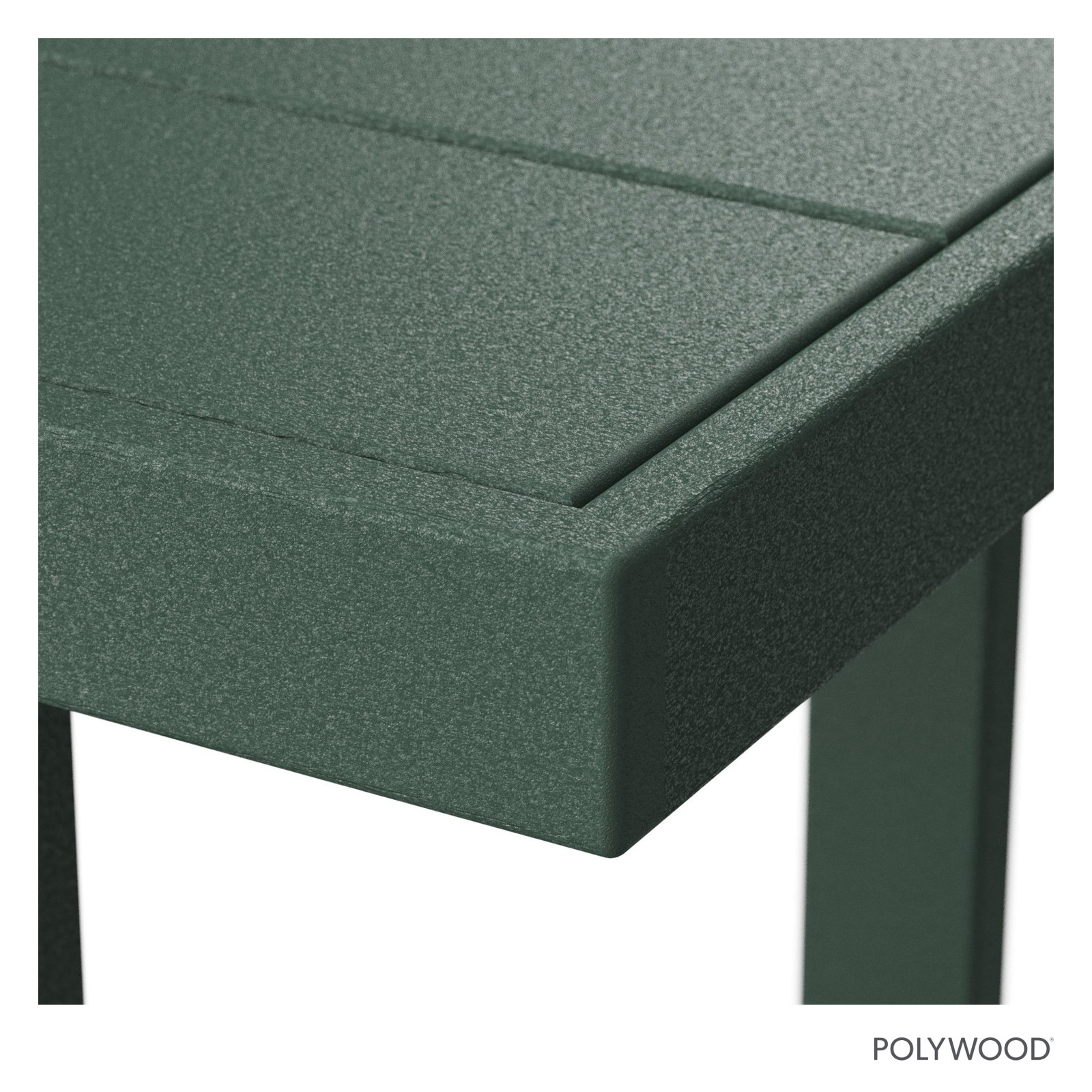 POLYWOOD® Edge 78" Patio Dining Table, Green