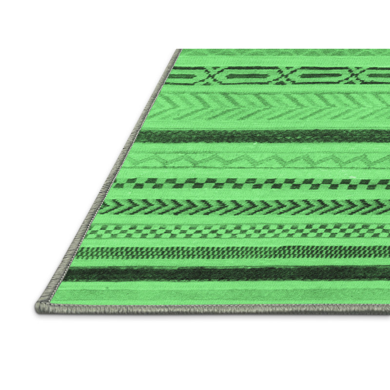 Kendarion Washable Geometric Indoor Rug, Rectangle 8' x 12'