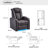 Power Reclining LED Lighted Home Theater Seating-1504234784