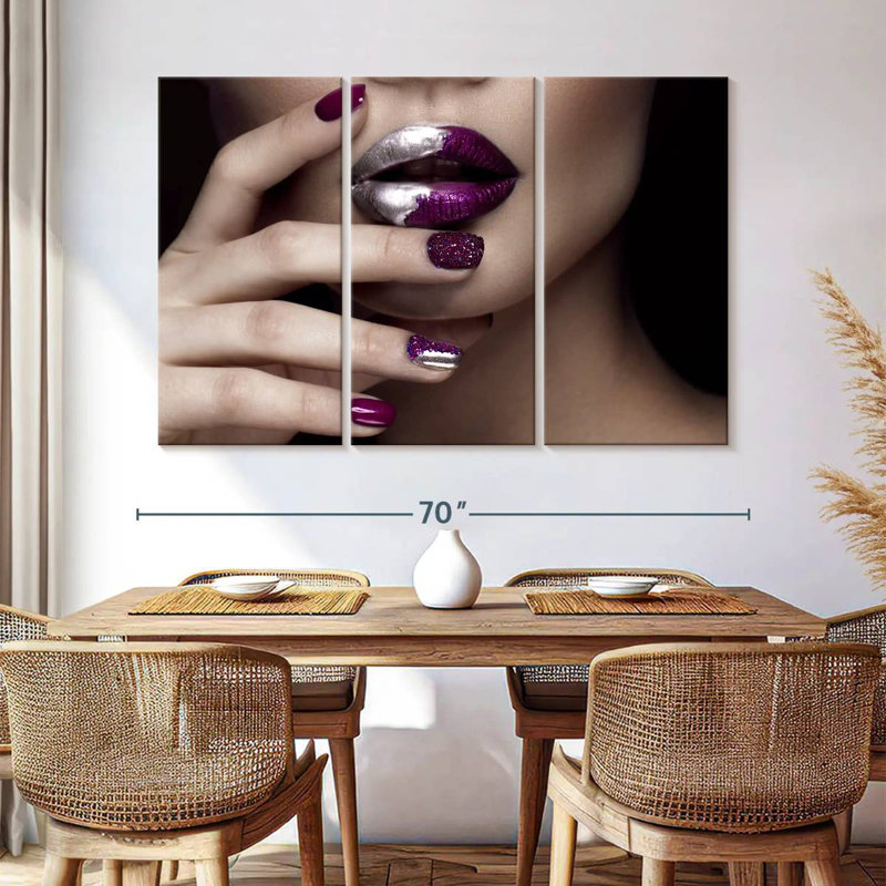 'High Fashion Nails, 42" H x 65" W