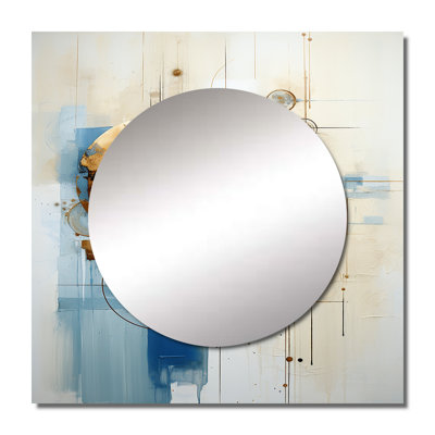 Minimalism Astrology Grunge Collage IV - Astrology Large Square Mirror Wall Decor For Bedroom