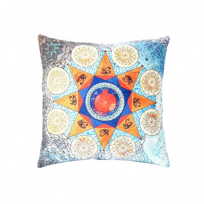 Square Pillow Cover & Insert, Light Blue