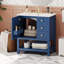 Meuble-lavabo 30 po style transitionnel avec lavabo en céramique-125754409