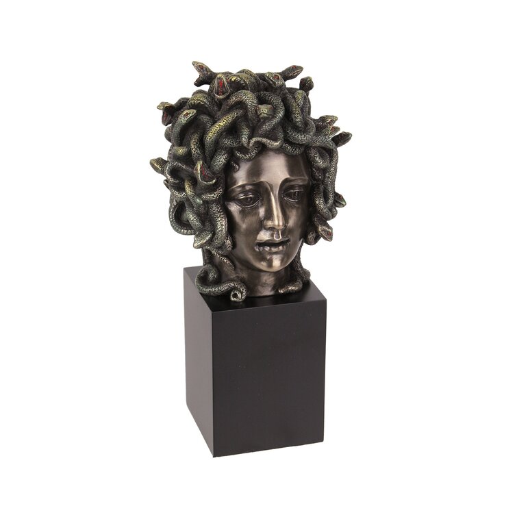 Ebros Greek Mythology Gorgon Goddess Medusa Head with Hair of Snakes Wall  Decor 