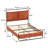 Upholstered Metal Canopy Bed-862300150-856990019