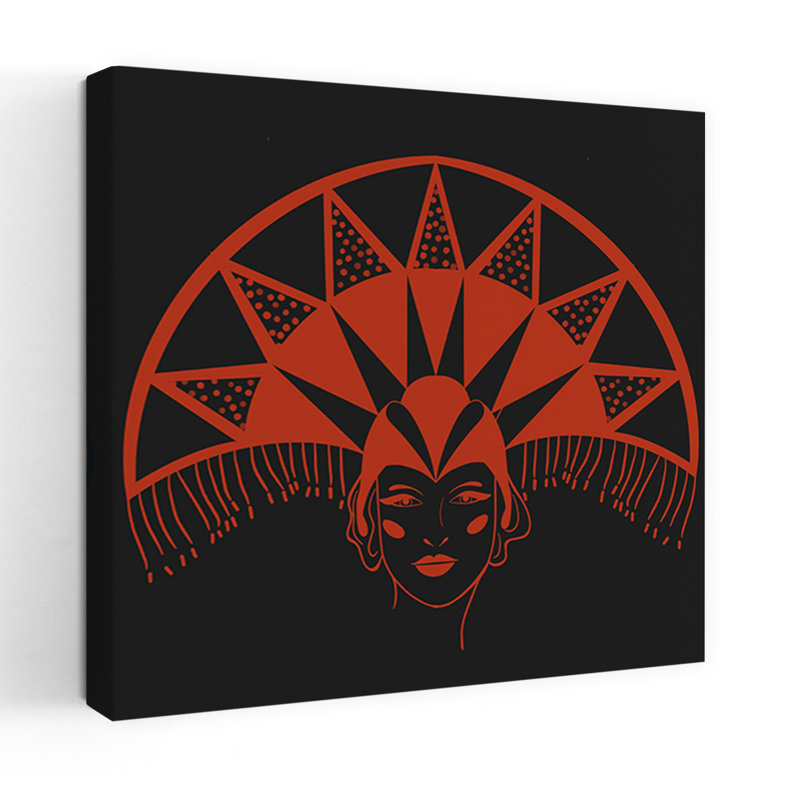 Art contemporain, art géométrique dramatique audacieux, H 18 po x l 18 po