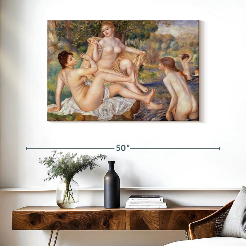 Leisha The Large Bathers, H 26 po x l 39 po