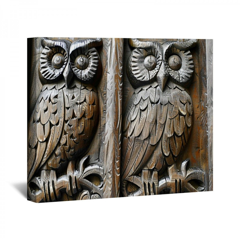 «Owls» sur, H 32 po x l 32 po x P 3 po