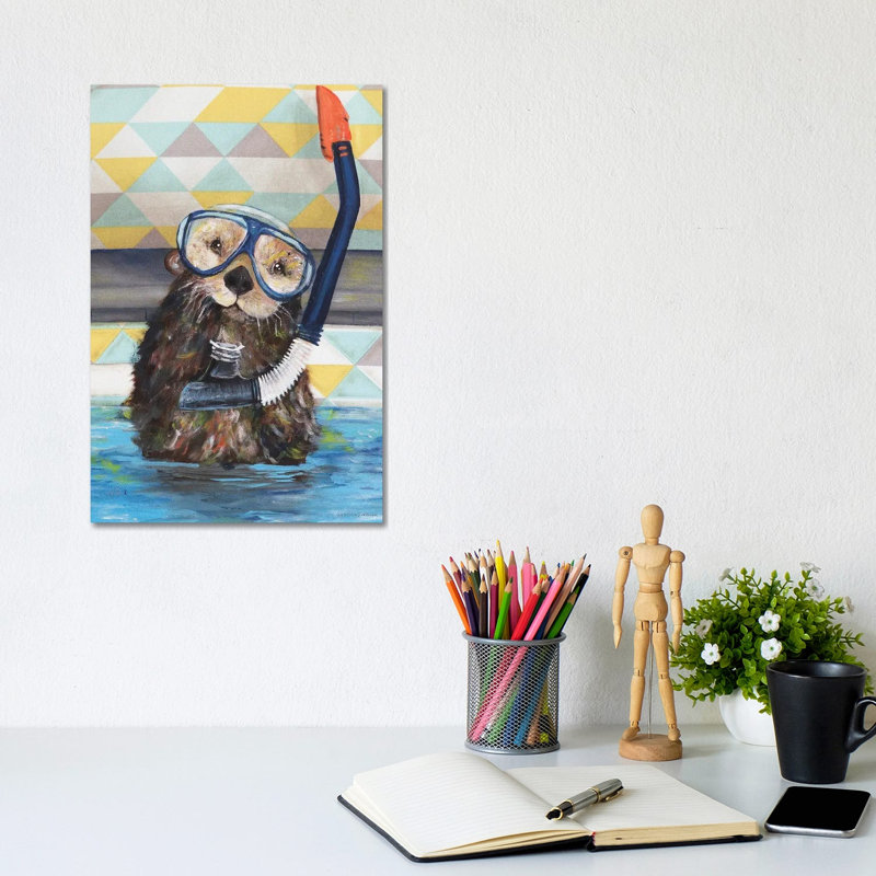 Scuba Training 1 Piece Wrapped Canvas Painting, 20.32 cm H x 30.48 cm W