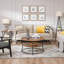 Round Side Table with 2 Shelves-157163296