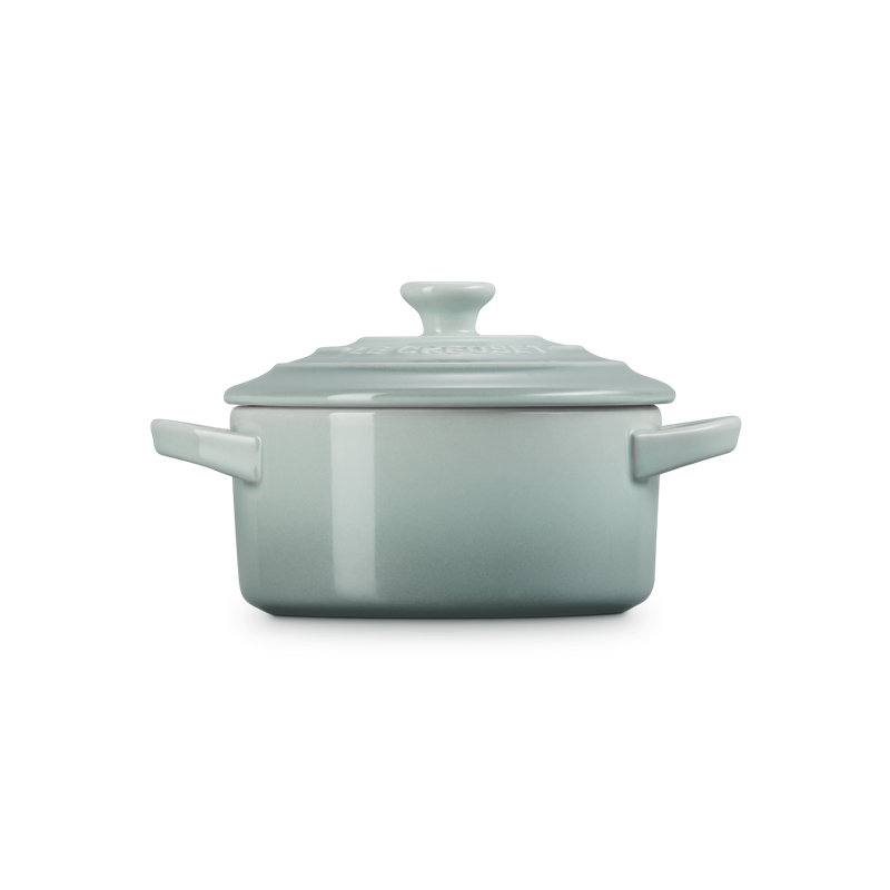 Le Creuset Stonware Mini Round Cocotte, Sea Salt