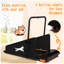 Tapis roulant pour chien avec style de vie actif - moteur de 1,5 ch, vitesse de 0,5 à 6,5 mph, comptoir multifonctionnel, optimisé pour l'espace, capacité de 220 lb, noir et orange, équipement d'entraînement pour petits et moyens chiens en acier de 1,5 ch, 110 V /