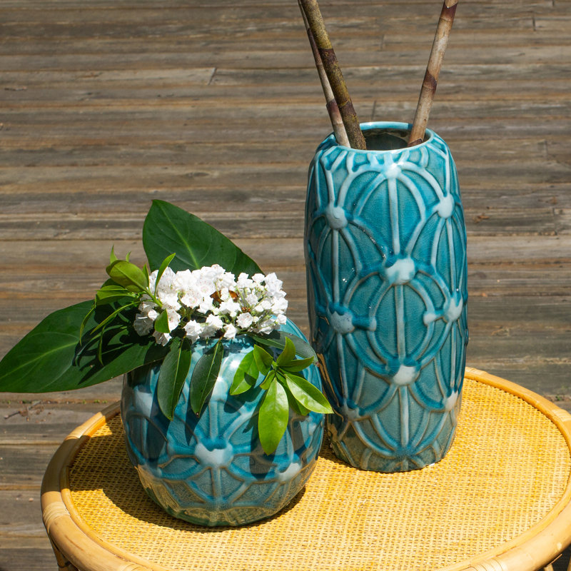 Grotto Rope Emboss Column Vase