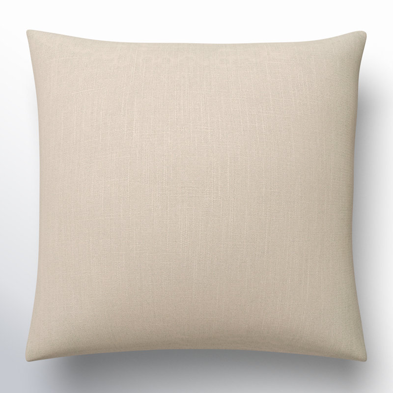 Coussin 100% coton Natalia, Bas, Brun clair