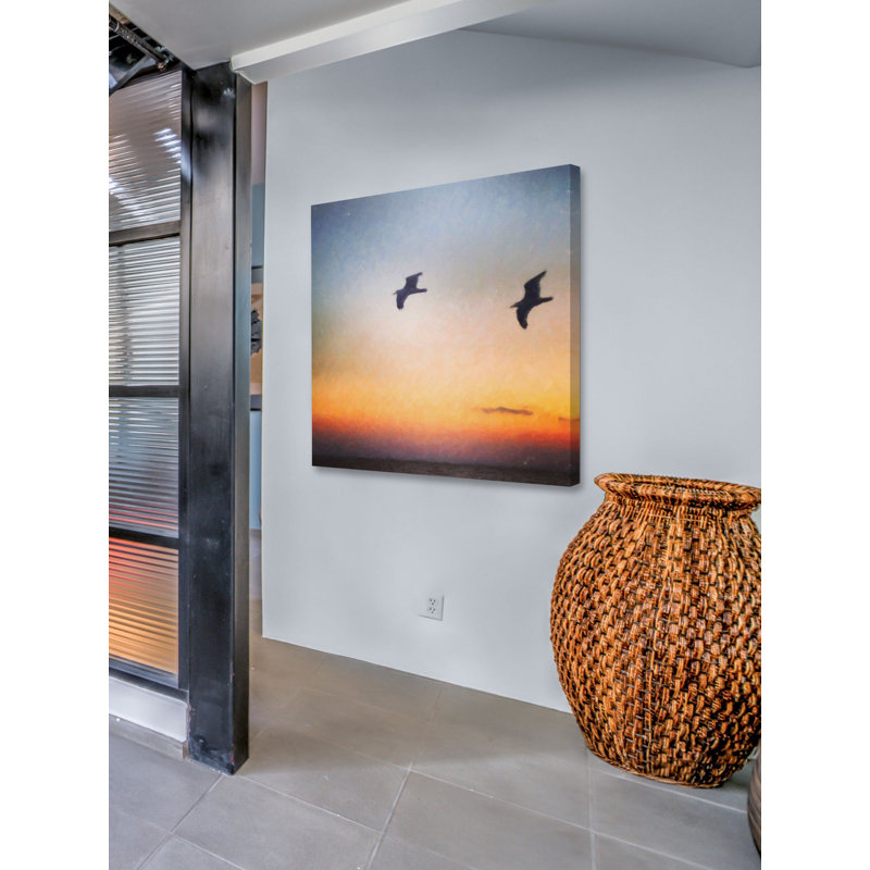 «Sunset», reproduction sur toile tendue, H 32 po x l 32 po x P 1,5 po