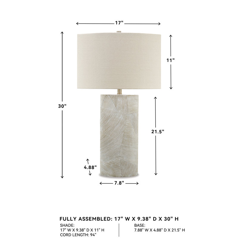 Lampe de table 30,5 po Conleigh