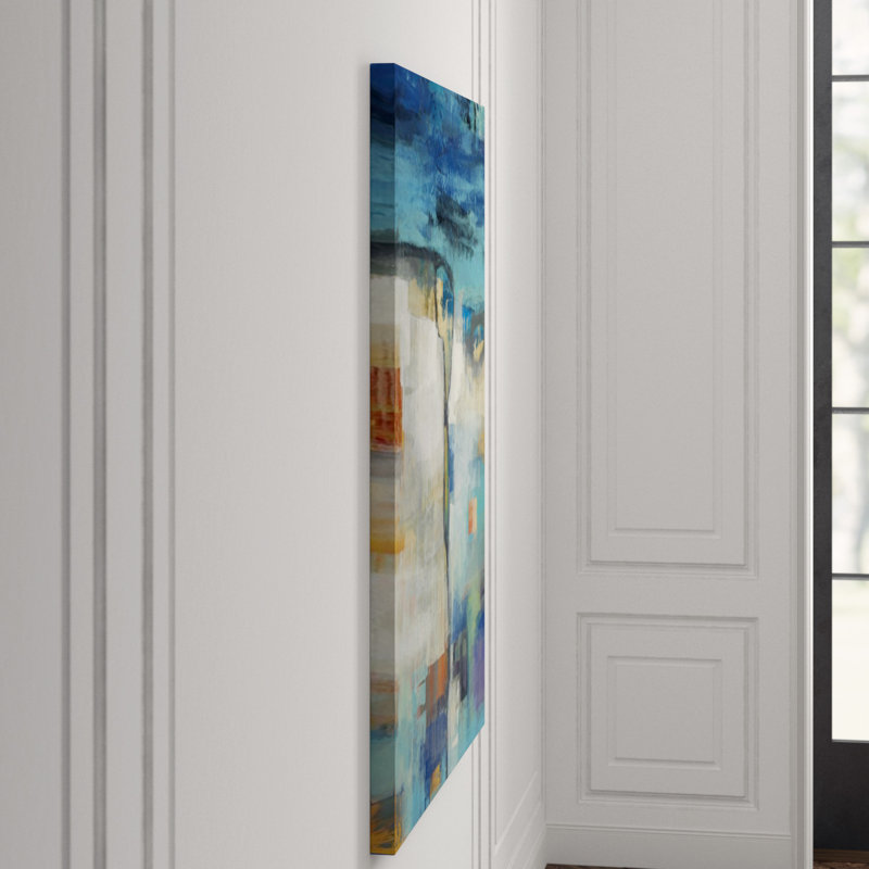 Lapis Painting by Maeve Harris, 71" H x 54" W x 1.5" D, Outdoor