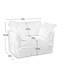 Ensemble de fauteuils d'appoint avec coussins-1155589388