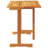 Vidaxl Balcony Table Brown Solid Acacia Wood Medium Foldable