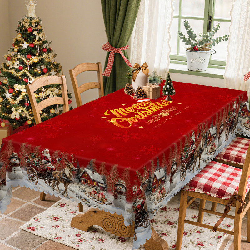 Nappe Merry Red Christmas Deluxe Design, L 70,8 po x l 55,12 po