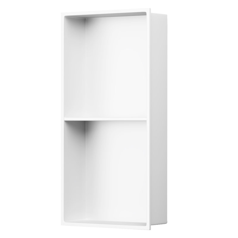 Lithos blanc 12 po X P 24 po H x 4 po D Niche de douche, Blanc