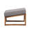 Acacia Wood Patio Lounge Chair and Ottoman and Cushions