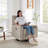 31.5 Inch Boucle Swivel Glider Power Recliner-2076020135