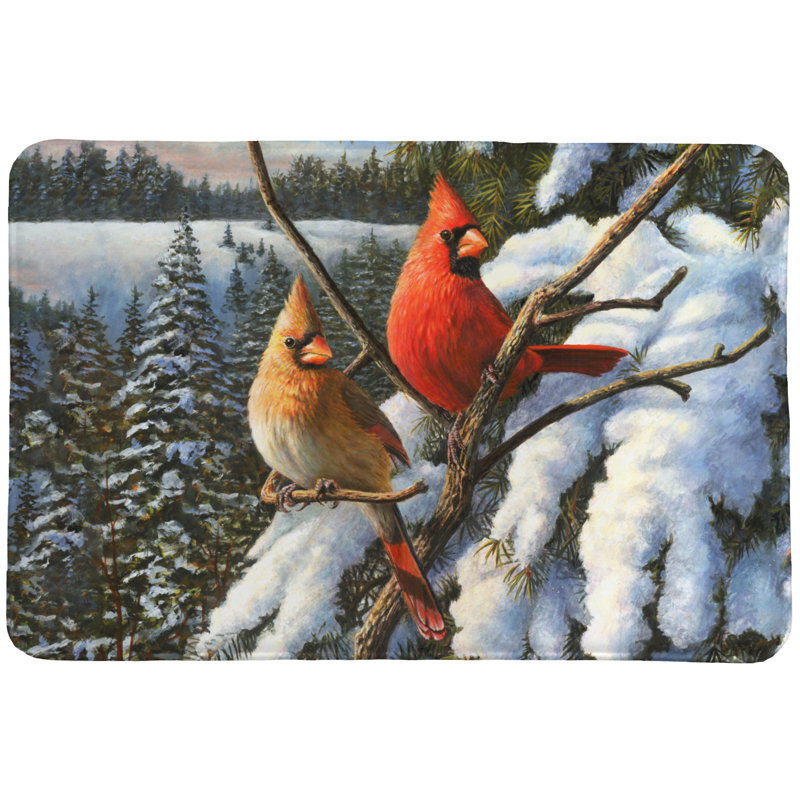 Tapis pour salle de bain Odling Winter Cardinal