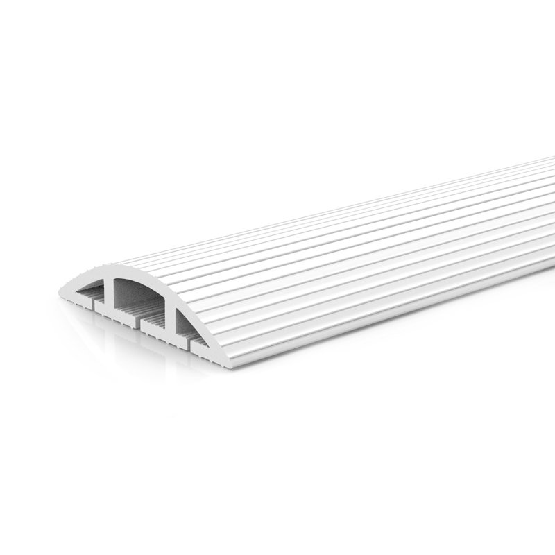 Couvre-câble de plancher - Ensemble de gestion des câbles pour une utilisation intérieure ou extérieure - Chemin de câbles à 3 canaux