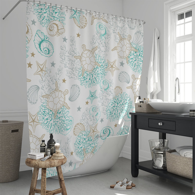 Stamant Shower Curtain, 93" H x 70" W