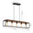 Deith Modern Farmhouse 5-Light Rectangular Island Chandelier