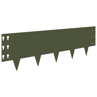 100 cm W Steel Lawn Edging Fencing with 30