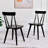 Brendi Solid Wood Wishbone Back Side Chairs
