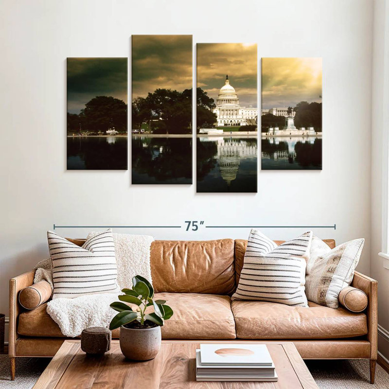 Lilie Washington Capitol Sunset, 42" H x 68" W