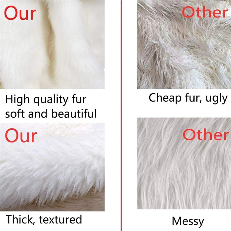 Faux Fur Tree Skirt