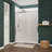 Halberd Series 48'' - W x 72'' H Single Added Door Framed Shower Door with TSUNAMI GUARD-49718879