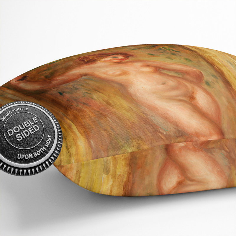 Nude With Castanets Square Throw Cushion, 55cm H x 55cm W x 20cm D