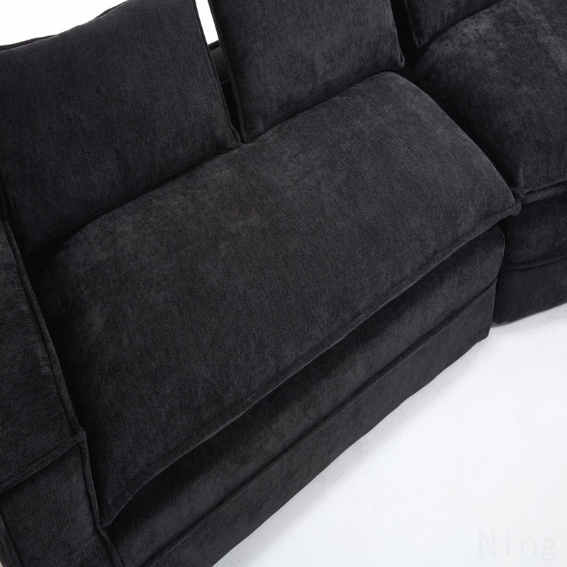 Canapé modulaire Modern, Noir