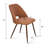 Mid-Century Upholstered Dining Chairs Set Of 8 With Metal Legs-1191020663