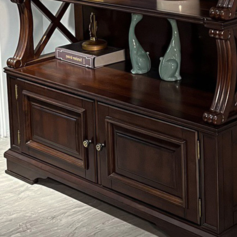 Rural Retro Solid Wood Rosewood Bookcase