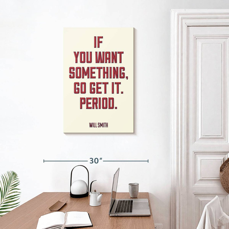 Will Smith, typographie de motivation, H 30 po x l 20 po