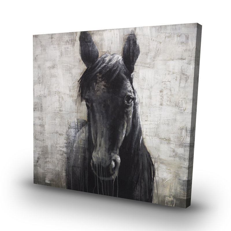 horse - 32"x32" art on canvas