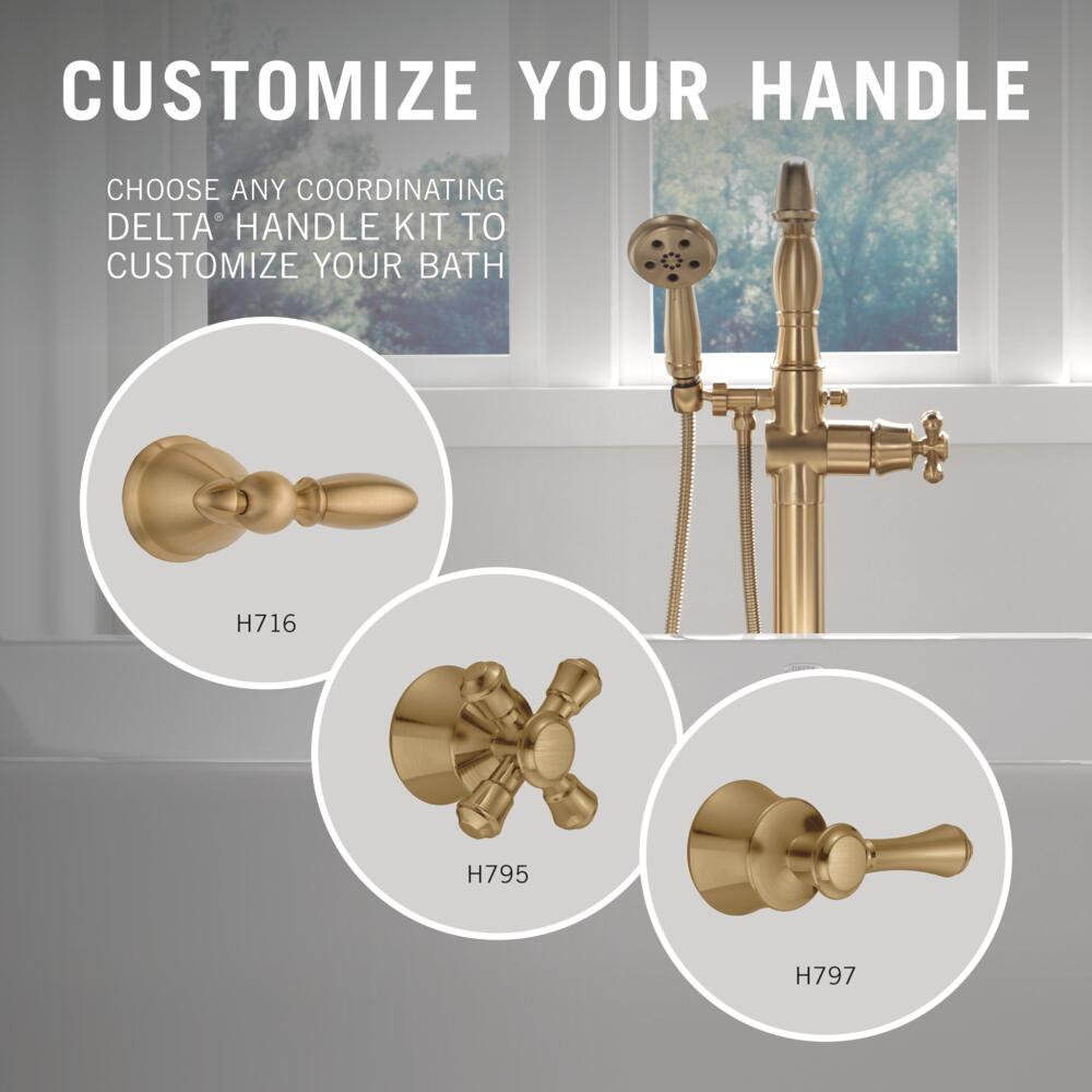 Cassidy™ Freestanding Clawfoot Tub Faucet, Brilliance Champagne Bronze