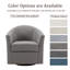 Fauteuil demi-tonneau pivotant rembourré Aunna-1857272524