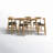 Gallman 6 - Person Four Leg Base Dining Set