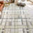 NELE Machine Washable Modern Lattice Area Rug Ivory/Beige/Gray Multi-83100284
